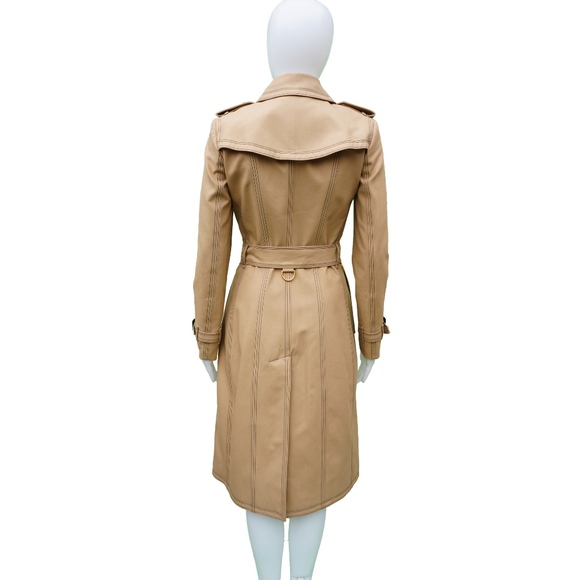 BURBERRY TRENCH LONG BELTED COAT NEW WITH TAGS - Picture 3 of 8
